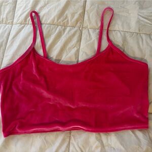 PINK Victoria's Secret Bright Pink Velour Bralette